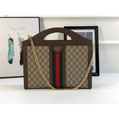 Чанта Gucci GG Original Canvas Ophidia Tote 512957 кафе
