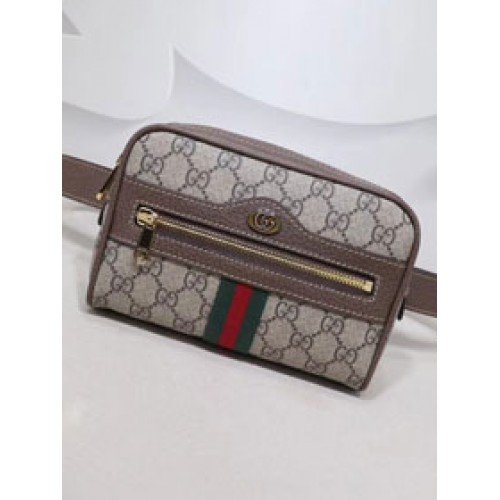 Gucci GG оригинален плат ophidia supreme малък джоб 517075 кафяв