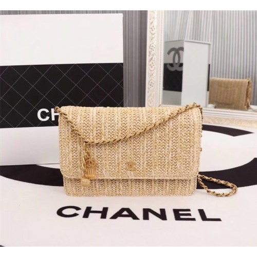 Чанта през рамо Chanel WOC Original Leather Flap B33814
