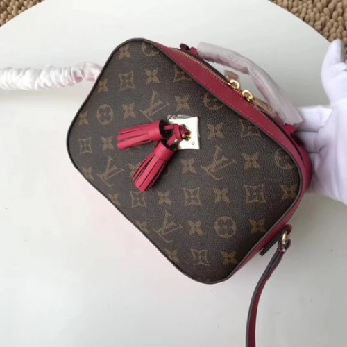 Louis Vuitton оригинална монограмна платнена чанта SAINTINGE M43559 червена