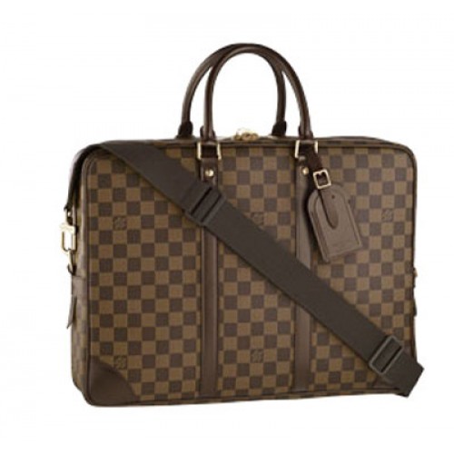Поставка за пътни документи Louis Vuitton Damier Ebene Canvas GM N41122