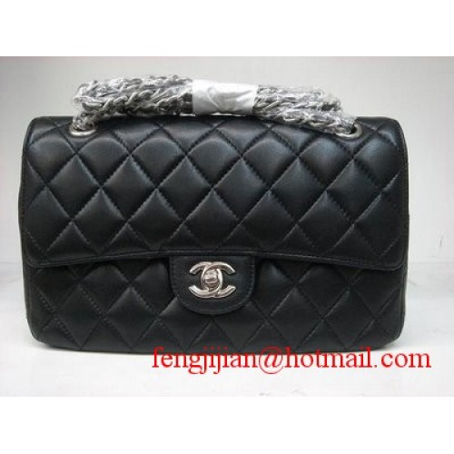 Чанта с капак Chanel 2.55 Quilted 1112 Черна