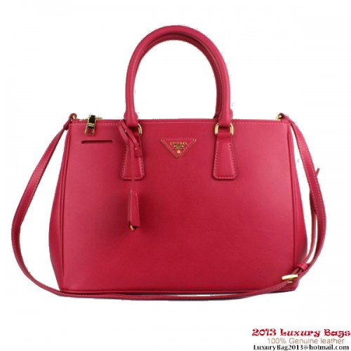 Чанта от телешка кожа Prada Saffiano 2274, цвят праскова, 2013