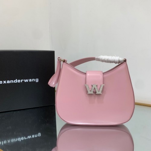 Кожена чанта Alexander Wang 1099 розова