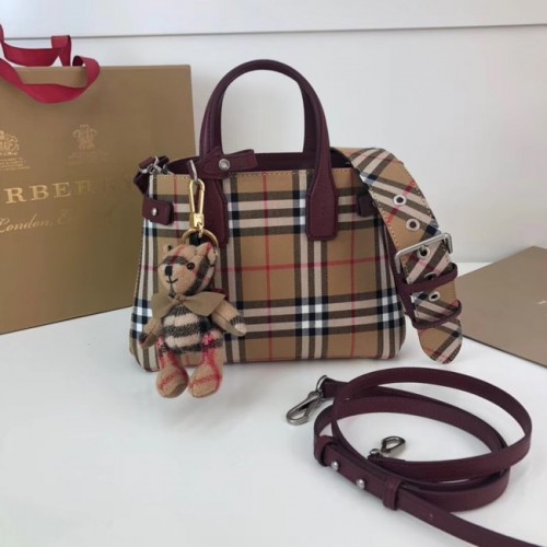 Чанта през рамо BURBERRY Baby Banner 10443 Бордо