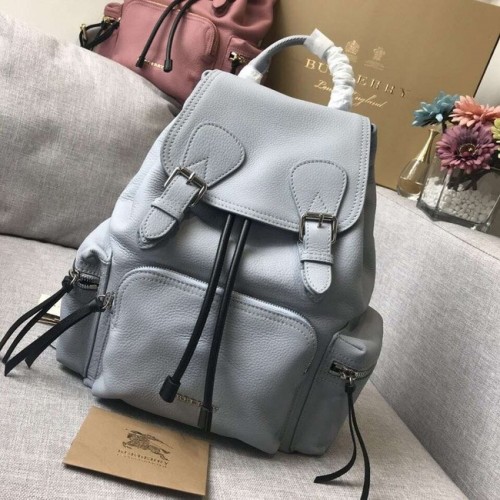 Кожена раница BURBERRY 48791 сива