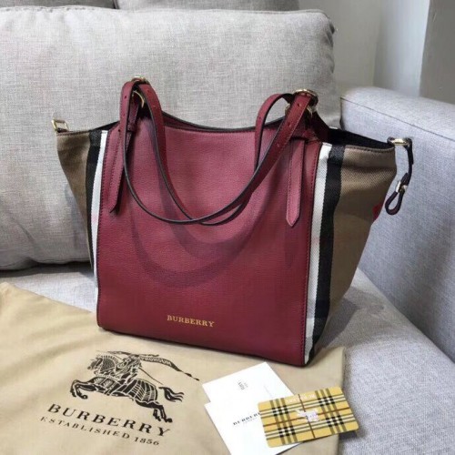 Чанта BURBERRY The Canter Original Leather 30291 Бордо