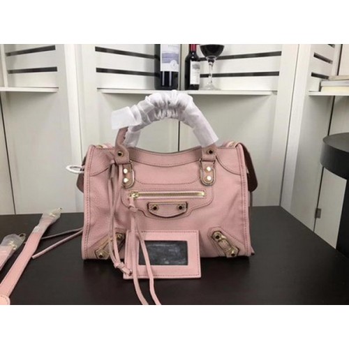 Чанта Balenciaga Giant City Gold Pink B084335