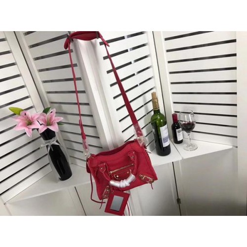 Чанта Balenciaga Giant City Gold Pins B084336 червена