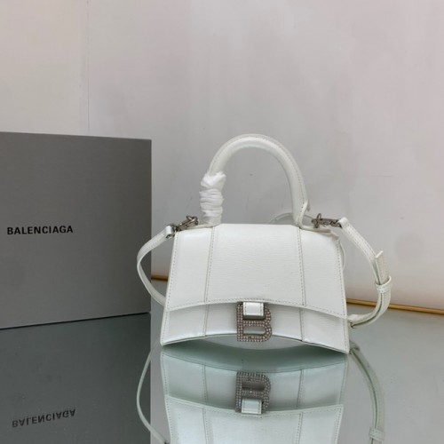 Чанта Balenciaga с пясъчен часовник и горна дръжка 59353 бяла