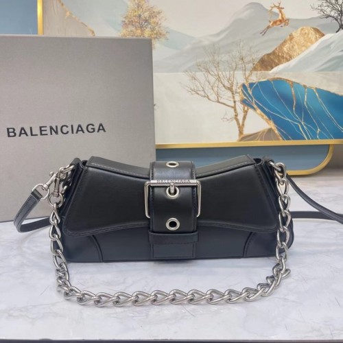 Чанта Balenciaga HOURGLASS с малка горна дръжка 6088 черна