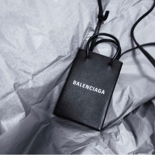 Чанта за пазаруване Balenciaga Original Leather Mini B152865 черна