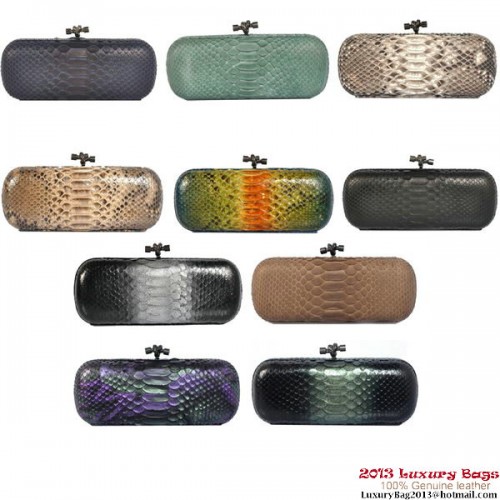 Чанти Bottega Veneta 8651L от питонова кожа с възел