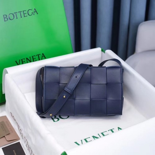 Чанта с касета Bottega Veneta 578004 Кралско синьо