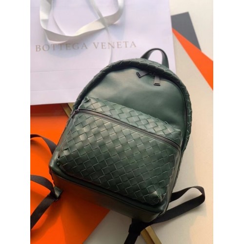 Кожена раница Bottega Veneta CLASSIC INTRECCIATO Intrecciato 7786 RAINTREE