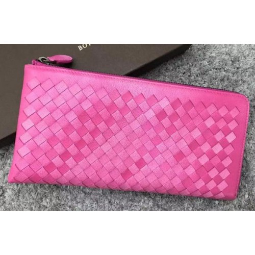 Кожен клъч Bottega Veneta Intrecciato BV144077 Rosy