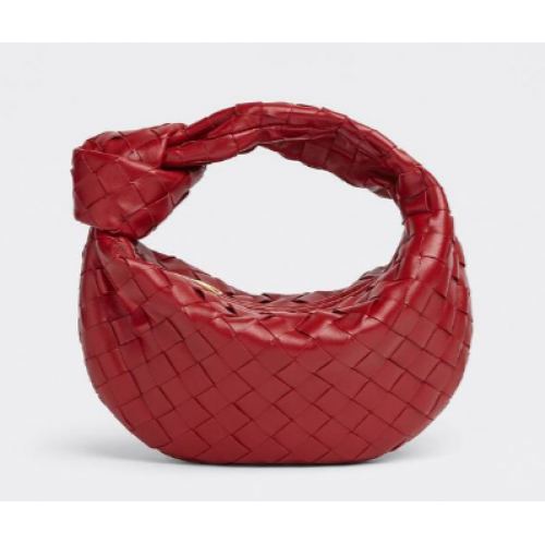 Bottega Veneta MINI JODIE 651876 ТЪМНО ЧЕРВЕНО
