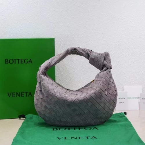 Bottega Veneta Mini intrecciato велурена чанта с горна дръжка 651877V1 THUNDER
