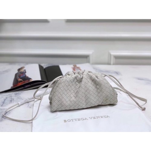 Кожена чанта Bottega Veneta Original 59877 бяла
