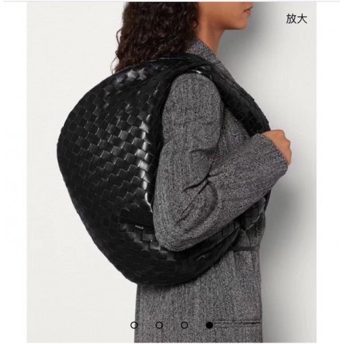 Bottega Veneta Оригинална кожена чанта Weave BV4589 черна