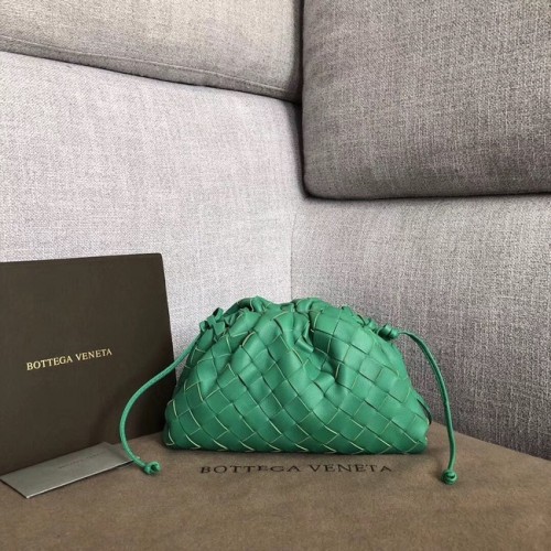 Bottega Veneta Овча кожа, тъкана оригинална кожа BV3693 зелена
