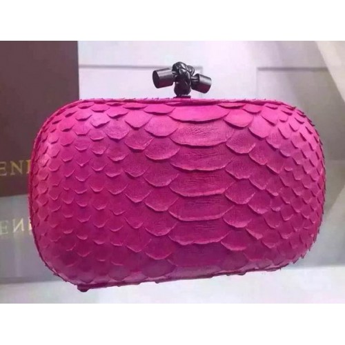 Кожен клъч Bottega Veneta Snake BV8653 Розов
