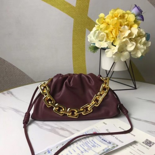Bottega Veneta THE MINI CHAIN POUCH 620229 Бордо