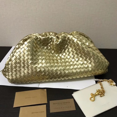 Чанта Bottega Veneta Weave Clutch 585853 златиста