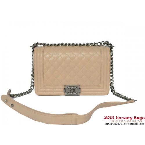 Чанта за рамо Boy Chanel Flap Classic Cannage Patterns A67086 Кайсия