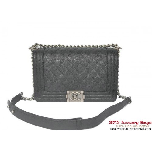 Чанта за рамо Boy Chanel Flap Classic Cannage Patterns A67086 Черна