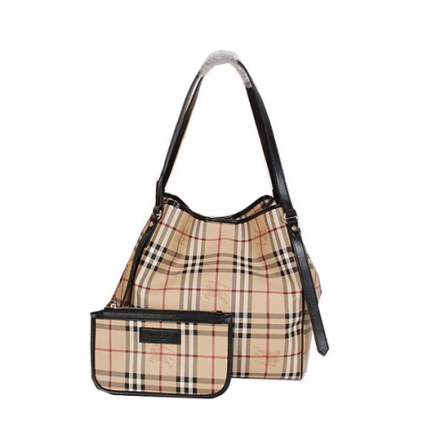 Чанта BurBerry Original Haymarket Check B8882 Черна