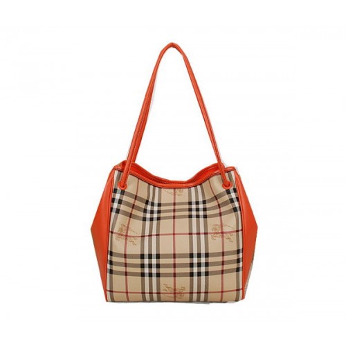 Чанта BurBerry Small Haymarket Check B5911 Orange