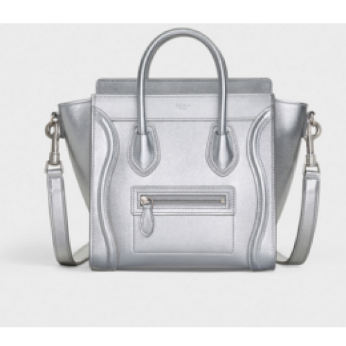 Чанта за багаж Celine Nano от ламинирана агнешка кожа 189243 SILouis VuittonER