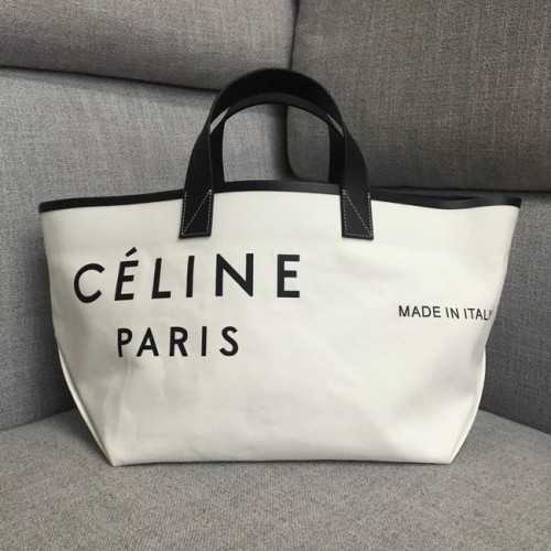 МАЛКА ЧАНТА CELINE ОТ ТЕКСТИЛ 83181 БЯЛО ЧЕРНО