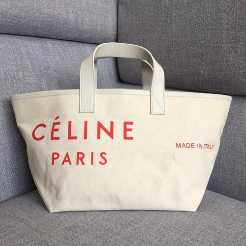 МАЛКА ЧАНТА CELINE, ИЗРАБОТЕНА В ТЕКСТИЛ, 83181 БЯЛО-ЧЕРВЕНО