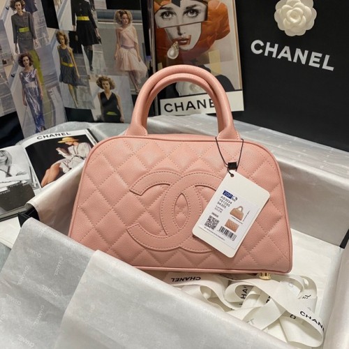 Чанта за боулинг CHANEL AS3034 розова