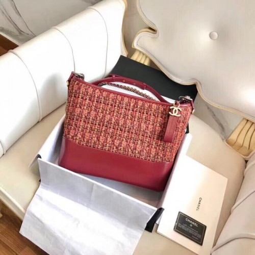 Чанта тип „хобо“ CHANEL GABRIELLE A93824 червена