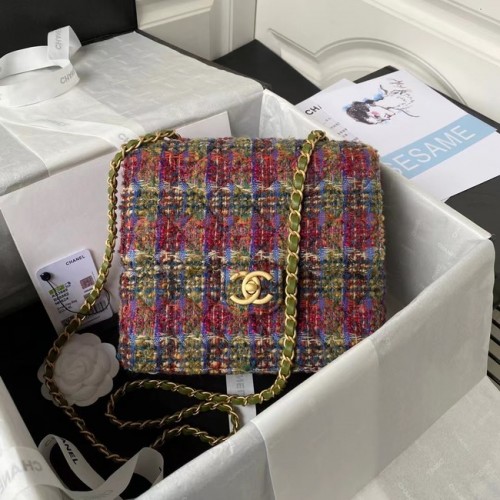 МАЛКА ЧАНТА С КЛАПАН CHANEL AS3649 Многоцветна