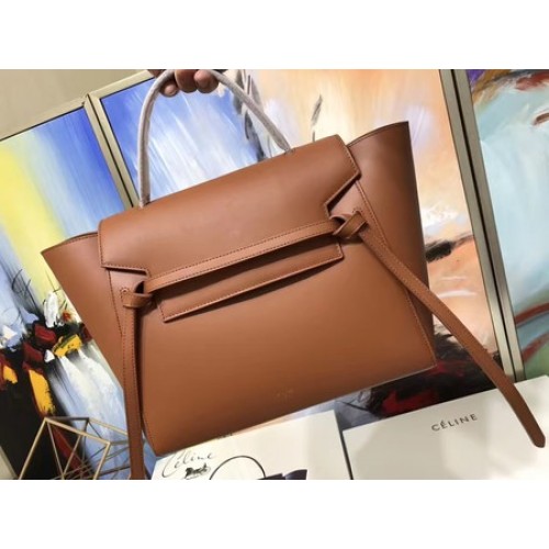 Чанта Celine за колан от естествена кожа C3349, пшенична