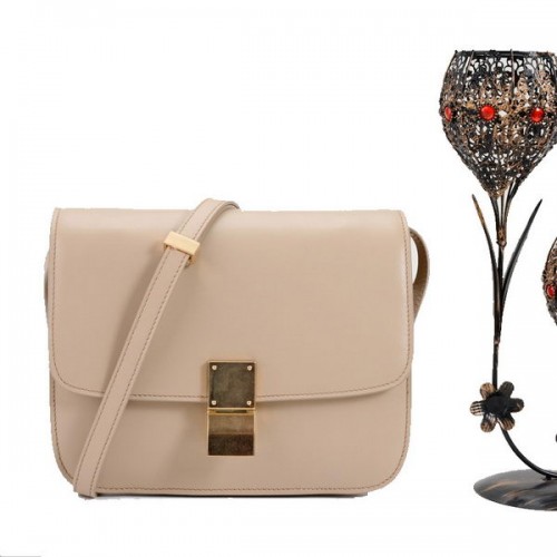 Celine Classic Box Small Flap Bag Smooth Leather 11042 Кайсия