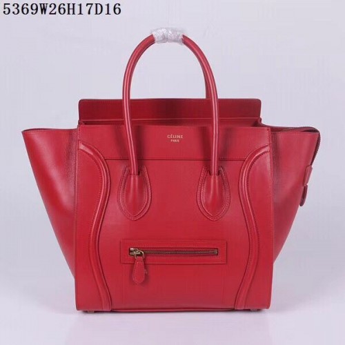 Чанта Celine Luggage Micro Tote CLY5369 червена
