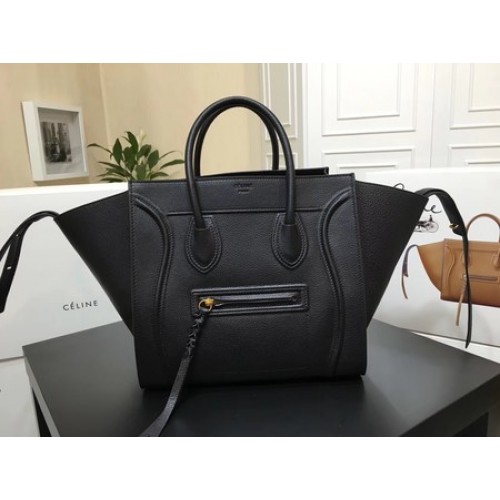 Чанта Celine Luggage Phantom от телешка кожа CT3372 черна