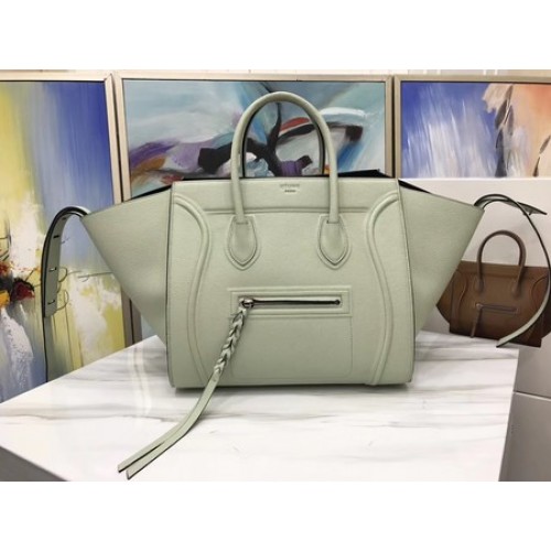Чанта Celine Luggage Phantom от телешка кожа CT3372 светло сива