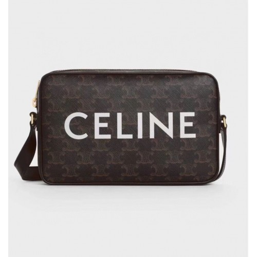 Celine MINI FOLCO ЧАНТА В TRIOMPHE CANVAS CL9450 черно