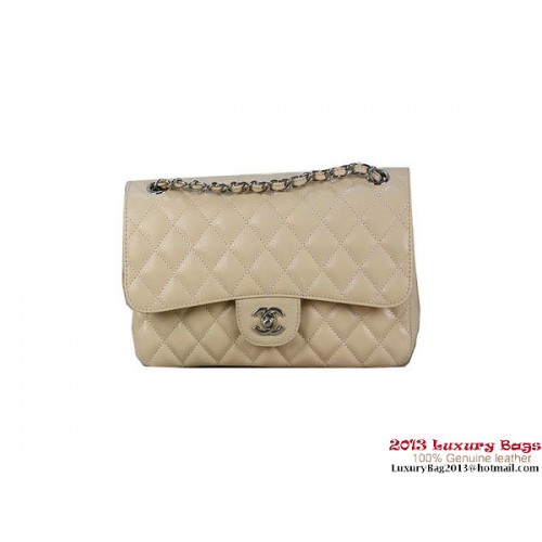 Чанта Chanel 2.55 Classic Flap, кайсия, оригинална, Cannage Patterns, кожа, сребриста