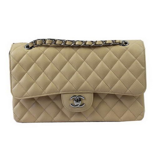 Чанти Chanel 2.55 Series с кайсиев каучук, кожени, CFA1112, сребристи