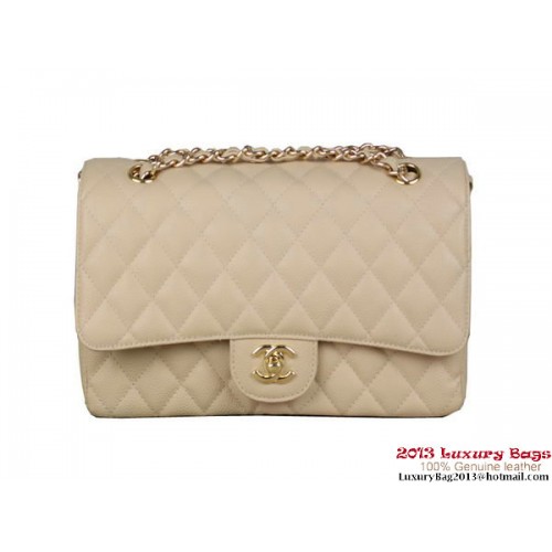 Чанта Chanel 2.55 Series Classic Flap, оригинална, с шарки Cannage, кожена, кайсия