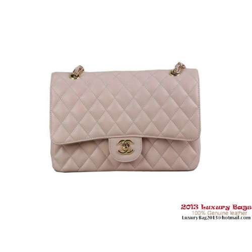 Чанта Chanel 2.55 Series Classic Flap, оригинална, Cannage Patterns, кожена, розова