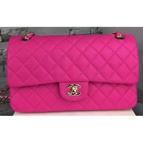 Чанта Chanel 2.55 Series Flap от еленова кожа A1112 Роза