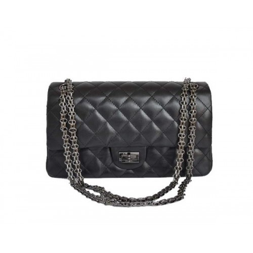 Класическа чанта Chanel A30226 с капак, телешка кожа, черна